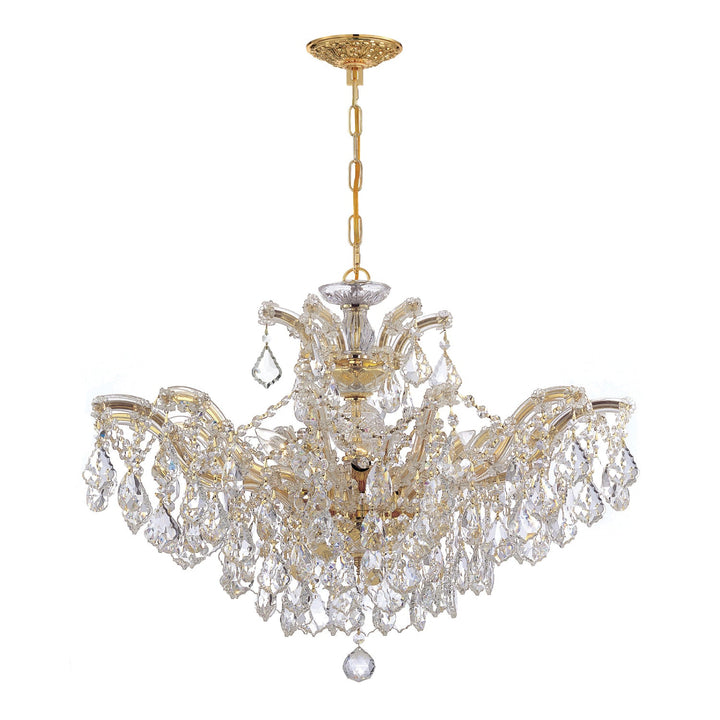 Maria Theresa 6 Light Spectra Crystal Gold Chandelier Crystorama