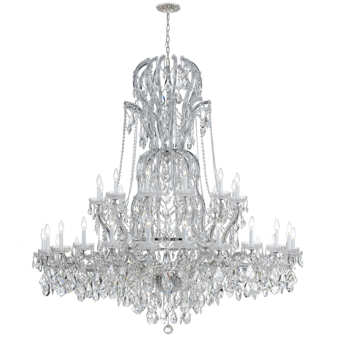 Maria Theresa 37 Light Swarovski Strass Crystal Polished Chrome Chandelier Crystorama