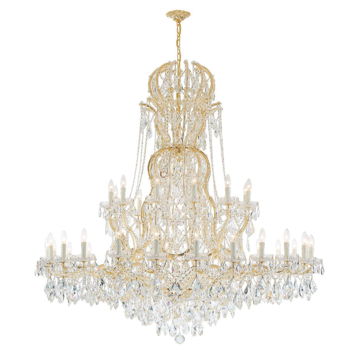 Maria Theresa 37 Light Swarovski Strass Crystal Gold Chandelier Crystorama