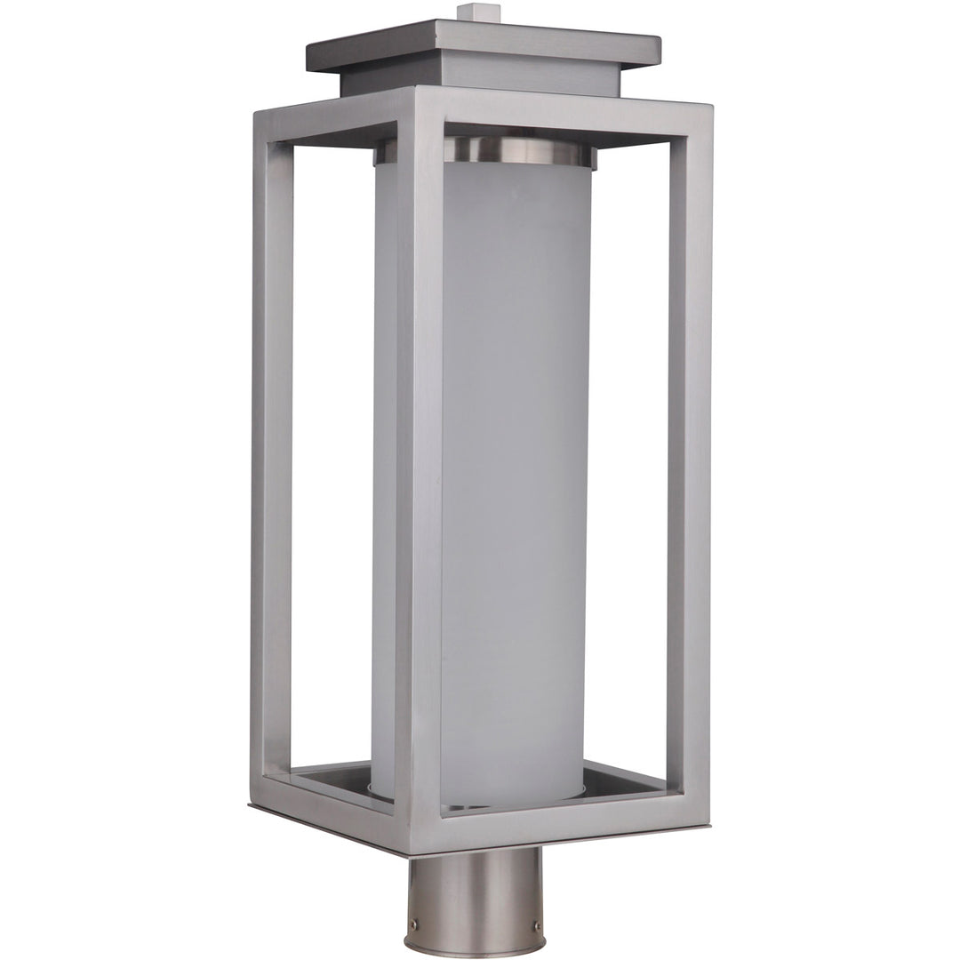 CRAFTMADE Vailridge 1 Light Large LED Outdoor Post Mount in Stainless Steel