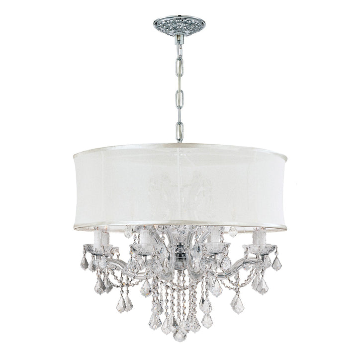 Brentwood 12 Light Smooth Shade Polished Chrome Chandelier Crystorama