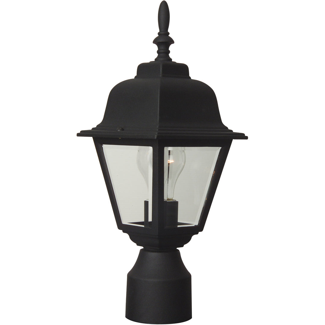 CRAFTMADE Coach Lights Cast 1 Light Outdoor Post Mount in Textured Black