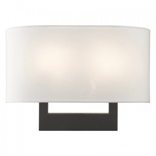 2 Light Black Medium ADA Sconce Livex