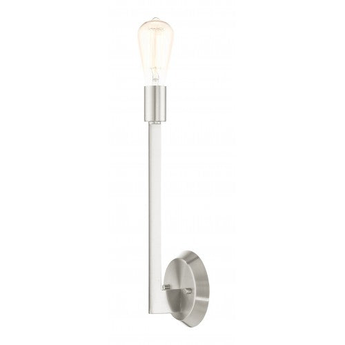 1 Light Brushed Nickel Wall Sconce Livex