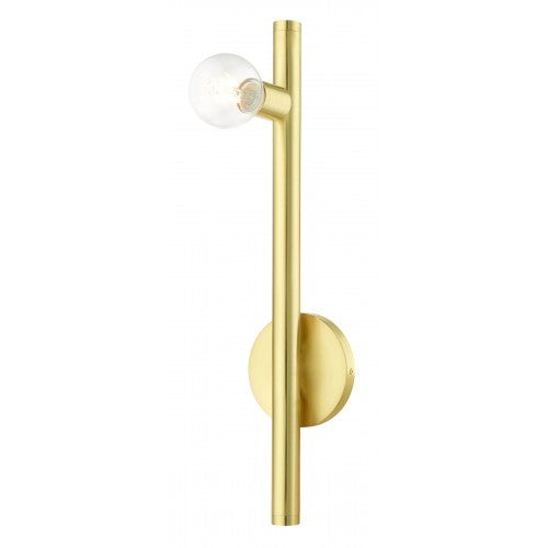 1 Light Satin Brass Wall Sconce Livex