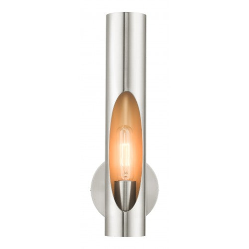 1 Light Brushed Nickel ADA Single Sconce Livex