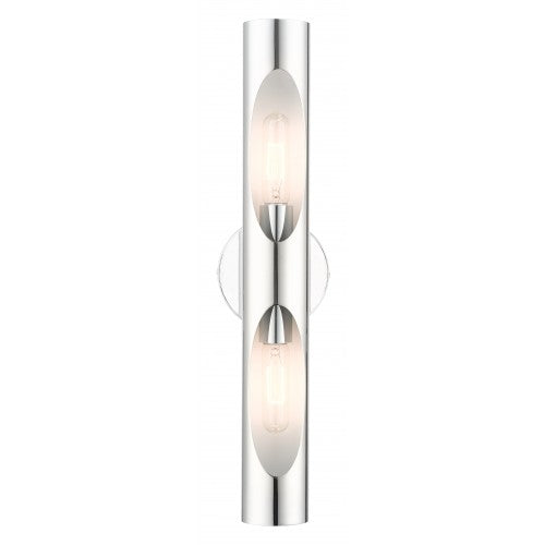 2 Light Polished Chrome ADA Sconce Livex