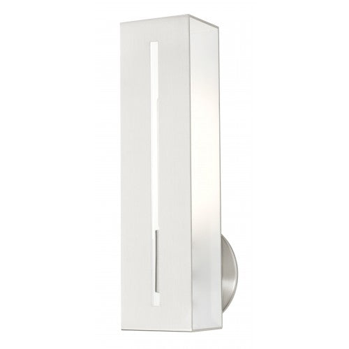 1 Light Brushed Nickel ADA Single Sconce Livex