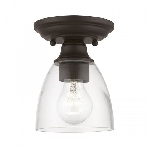 1 Light Bronze Petite Semi-Flush Livex