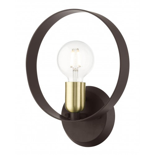 1 Light Bronze ADA Single Sconce Livex