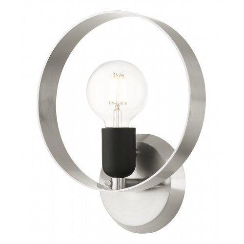 1 Light Brushed Nickel ADA Single Sconce Livex