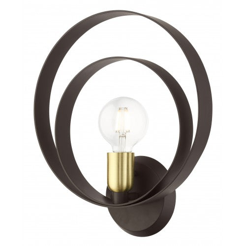 1 Light Bronze ADA Single Sconce Livex