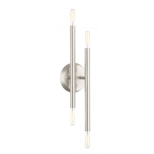 4 Light Brushed Nickel ADA Wall Sconce Livex