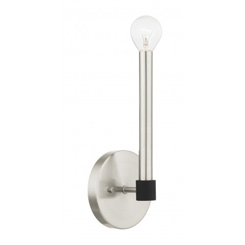 1 Light Brushed Nickel Wall Sconce Livex