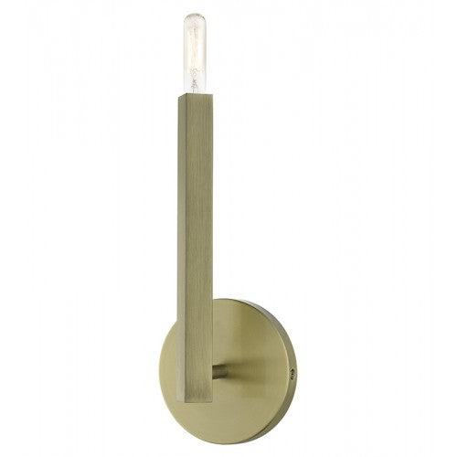 1 Light Antique Brass ADA Sconce Livex