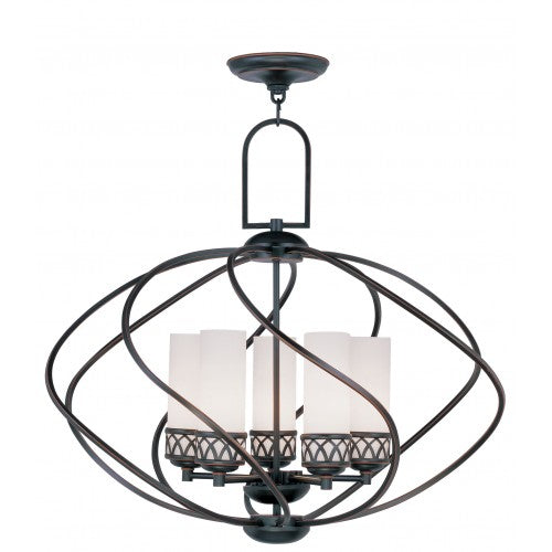 5 Light Olde Bronze Chandelier Livex