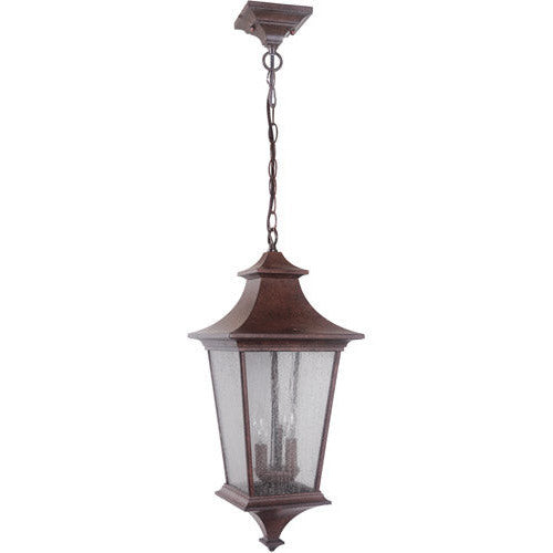 CRAFTMADE Argent II 3 Light Outdoor Pendant in Aged Bronze