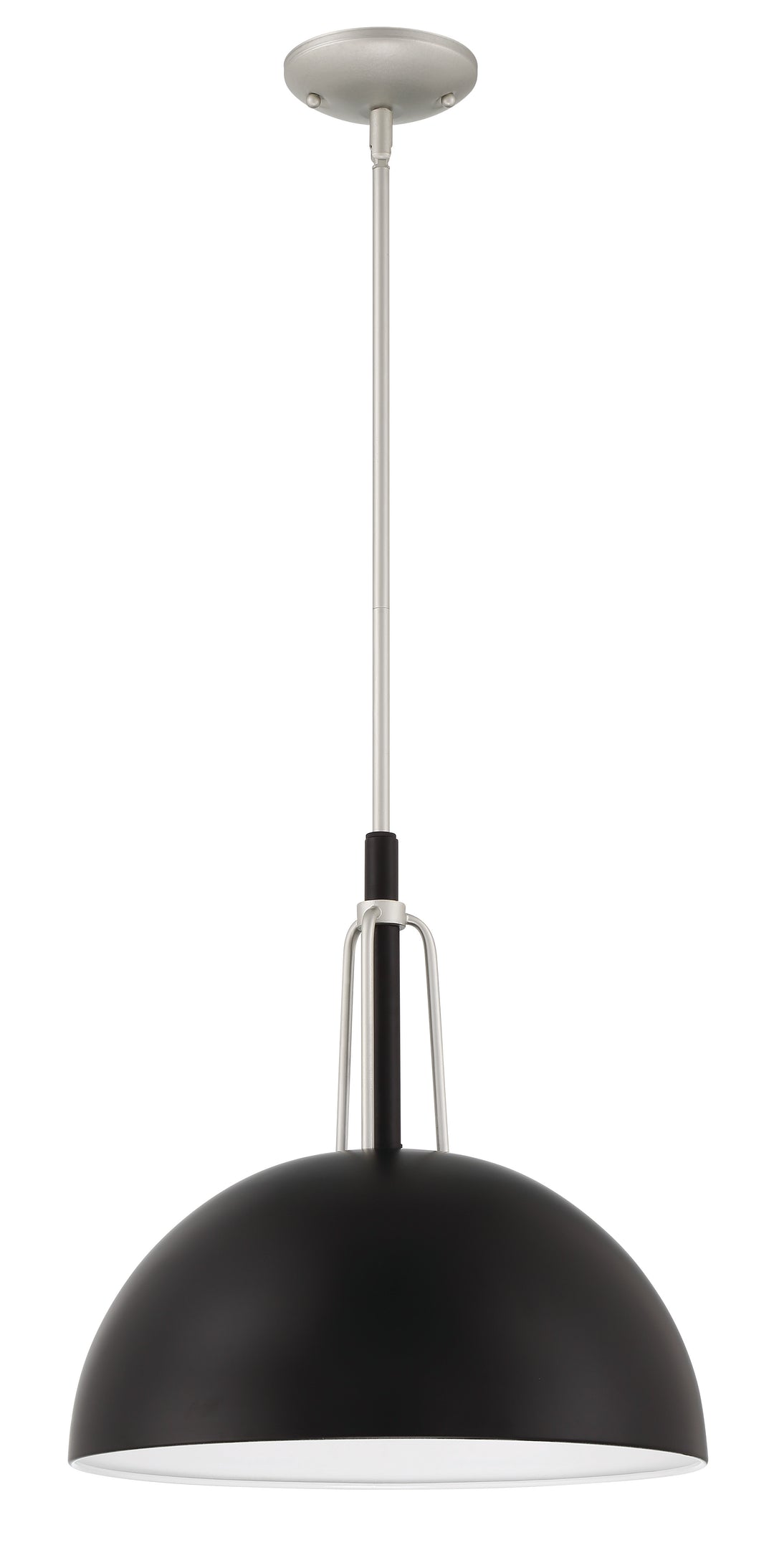 Kahn 1 Light Outdoor Pendant in Midnight/Satin Aluminum CRAFTMADE