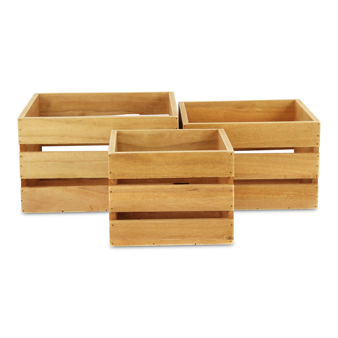 CHEUNGS Rustic Farmstead Wooden Crate Set