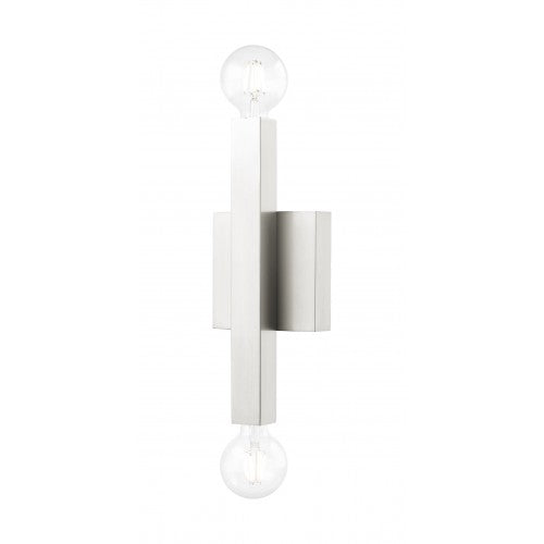 2 Light Brushed Nickel ADA Wall Sconce Livex