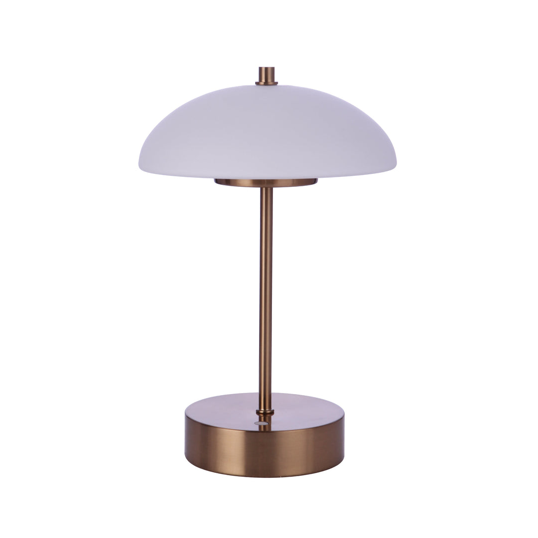 Indoor/Outdoor Rechargeable Dimmable LED Portable Lamp in Satin Brass CRAFTMADE