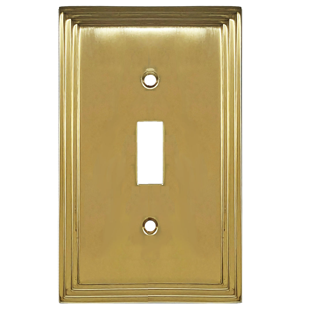 COPPER MOUNTAIN HARDWARE Kingston Classic Stepped Wall Plate (Polished Brass)