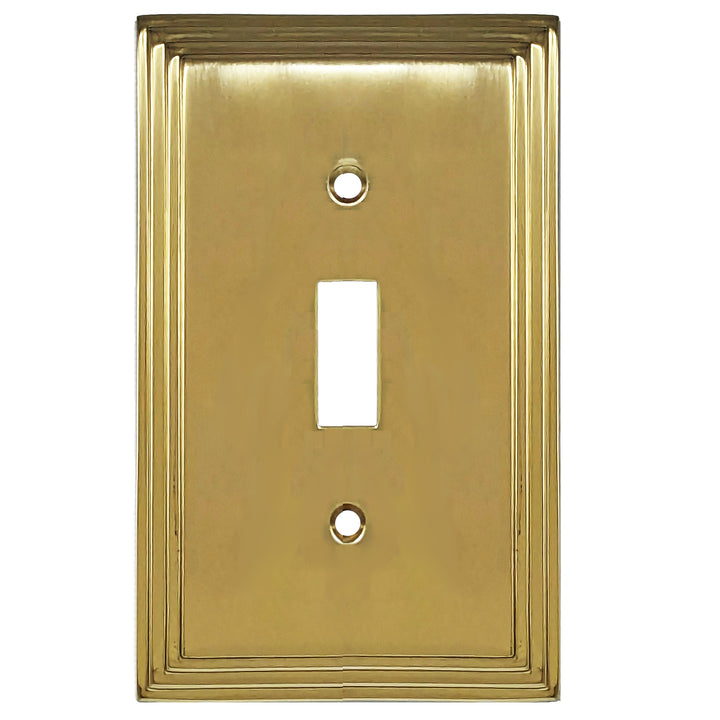 Kingston Classic Stepped Wall Plate (Polished Brass) COPPER MOUNTAIN HARDWARE