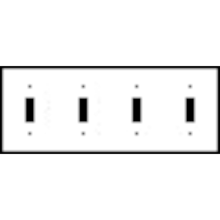 Bamboo Style Wall Plate (Bright Nickel Finish)