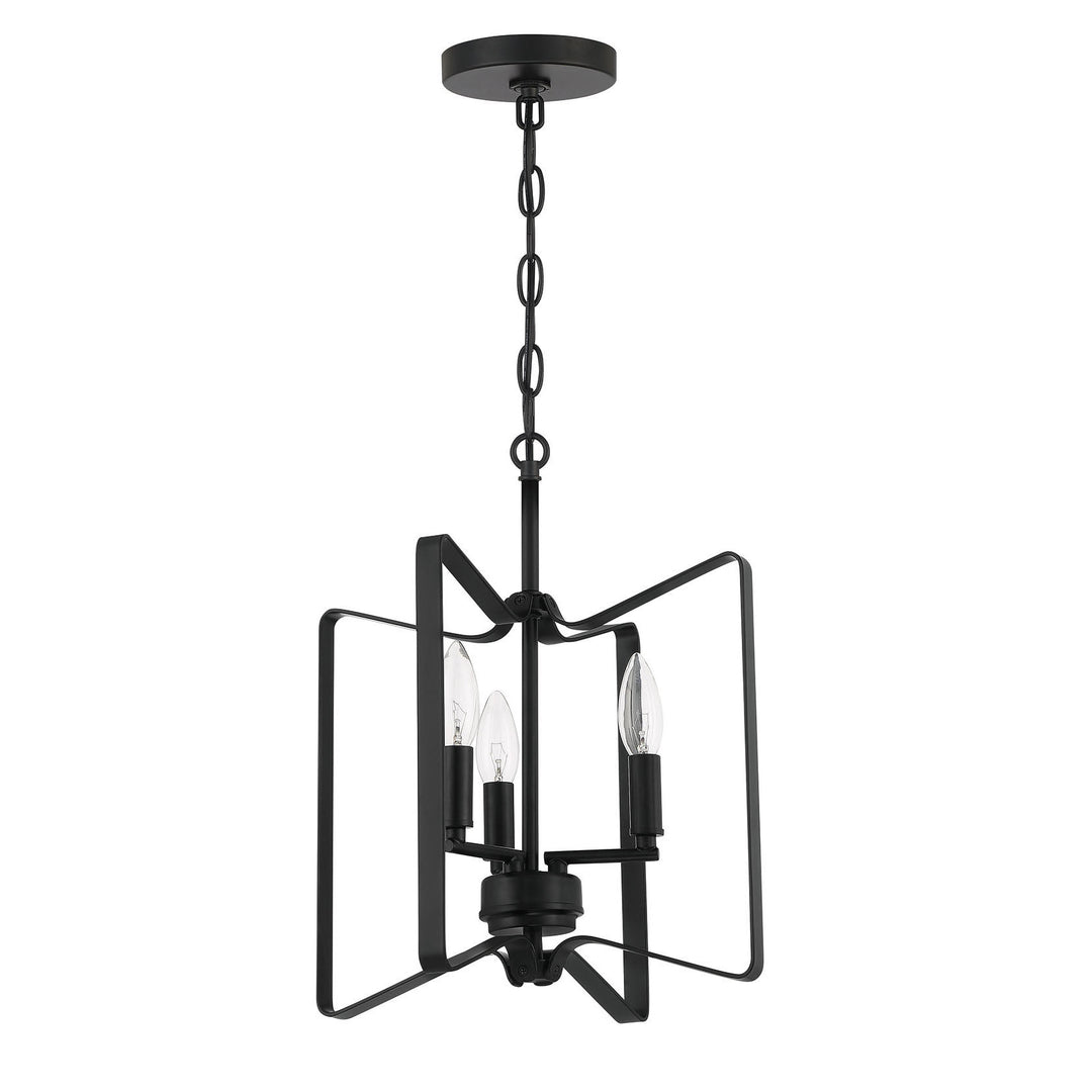 CRAFTMADE Shayna 3 Light Convertible Semi Flush in Flat Black