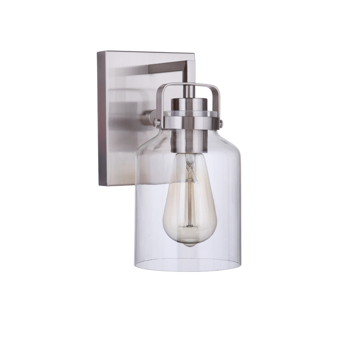 CRAFTMADE Foxwood 1 Light Wall Sconce in Brushed Polished Nickel