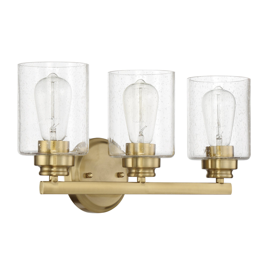 Bolden 3 Light Vanity in Satin Brass CRAFTMADE