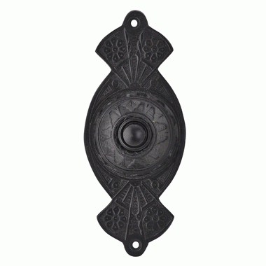 COPPER MOUNTAIN HARDWARE 5 5/8 Inch Art Nouveau Flower Doorbell (Oil Rubbed Bronze Finish)