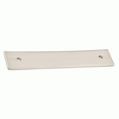 EMTEK 5 1/8 Inch (4 Inch c-c) Neos Back Plate (Brushed Nickel Finish)