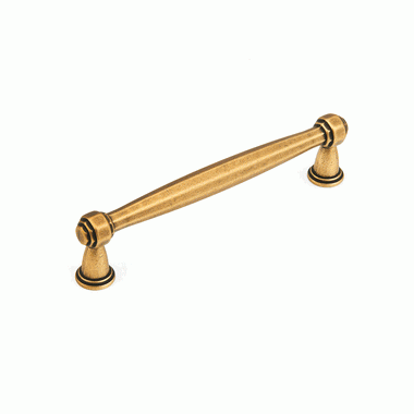 SCHAUB 5 11/16 Inch (5 Inch c-c) Firenza Cabinet Pull (Light Firenza Bronze Finish)