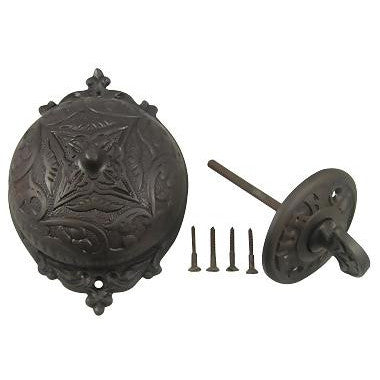 Copper Mountain Oil Rubbed Bronze Eastlake Mechanical Twist Doorbell COPPER MOUNTAIN HARDWARE