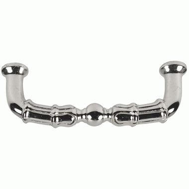 5 Inch Overall (4 1/3 Inch c-c)  Solid Brass Victorian Style Pull