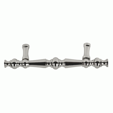 COPPER MOUNTAIN HARDWARE 5 Inch Overall (3 Inch c-c) Solid Brass Victorian Pull (Polished Chrome Finish)