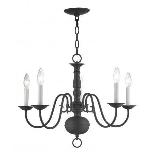 5 Light BZ Chandelier Livex