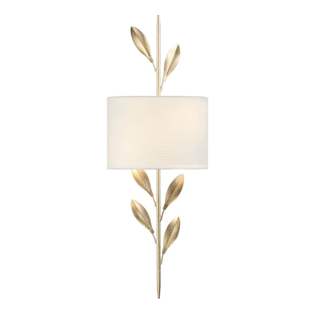 Broche 2 Light Antique Gold Sconce Crystorama