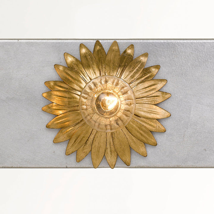 Crystorama Crystorama Broche 3 Light Antique Gold + Antique Silver Bathroom Vanity