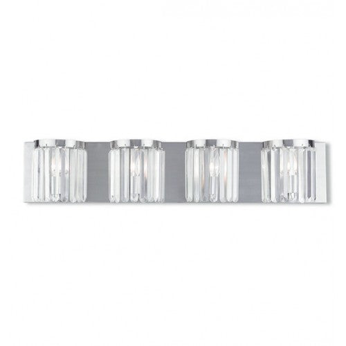 4 Light Brushed Nickel Bath Light Livex