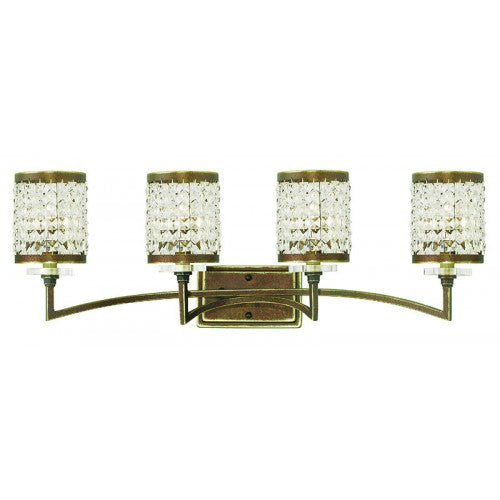 4 Light Palaciall Bronze Bath Light Livex