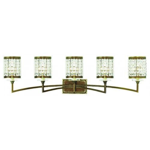 5 Light Palaciall Bronze Bath Light Livex