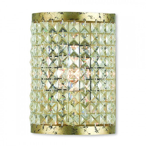 1 Light Winter Gold Wall Sconce Livex