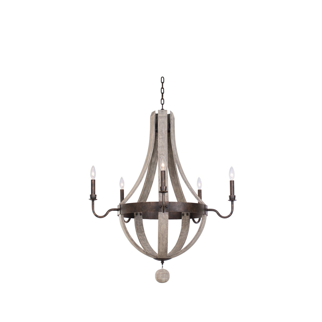 Harper 5 Light Chandelier Kalco