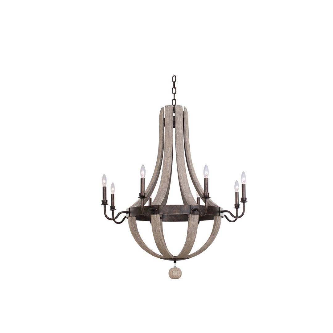 Kalco Harper 8 Light Chandelier