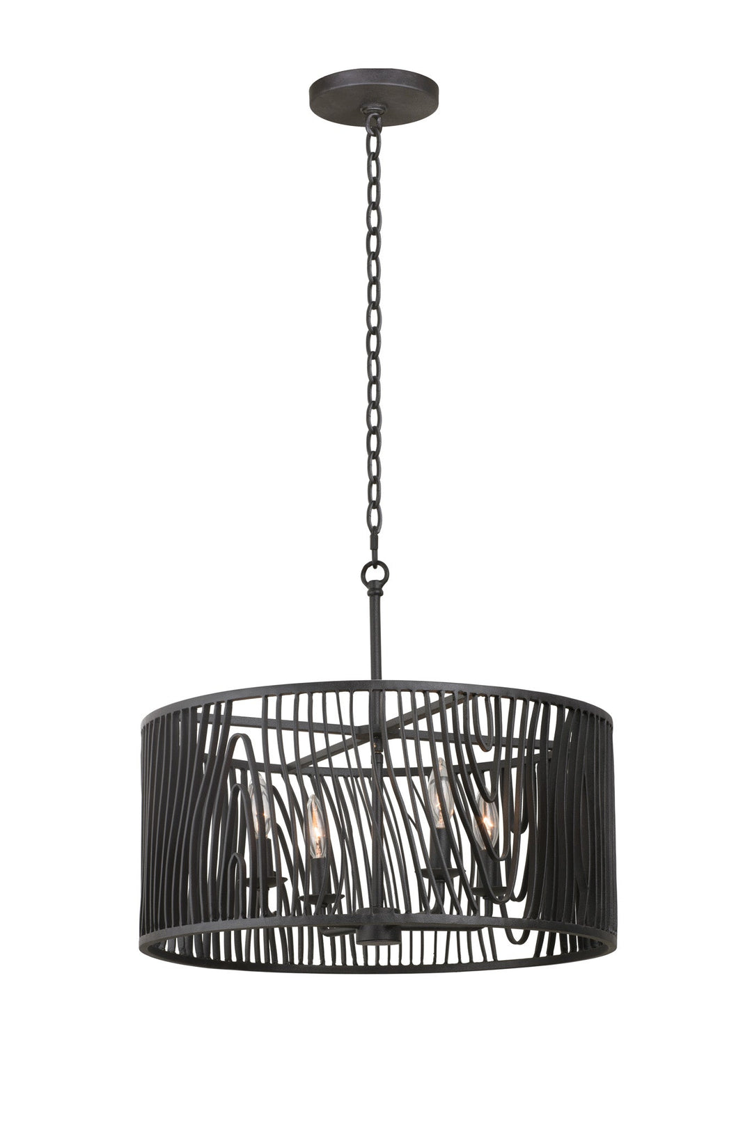 Kalco Morre 21 Inch Convertible Pendant / Semi Flush