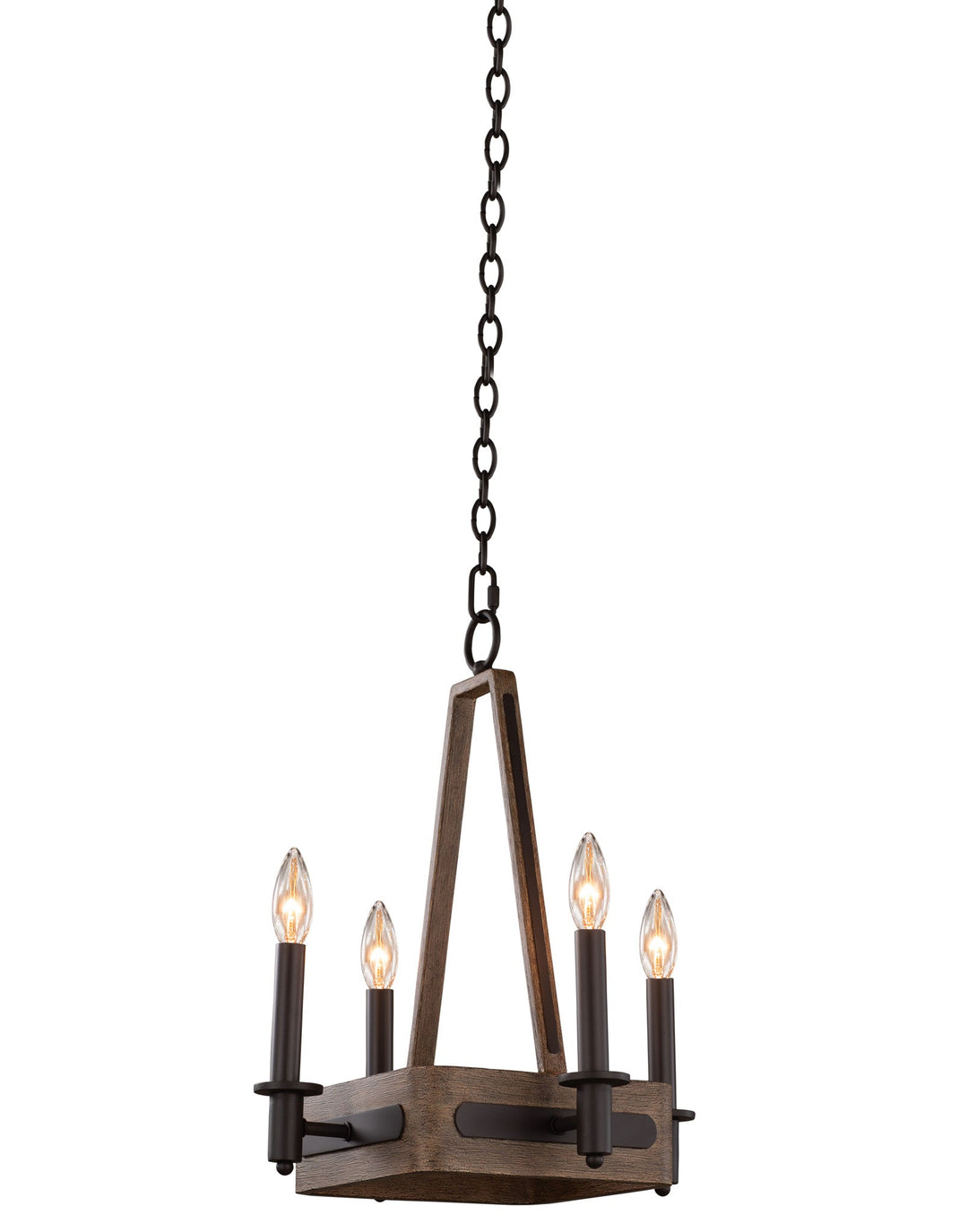 Duluth 4 Light Square Chandelier Kalco