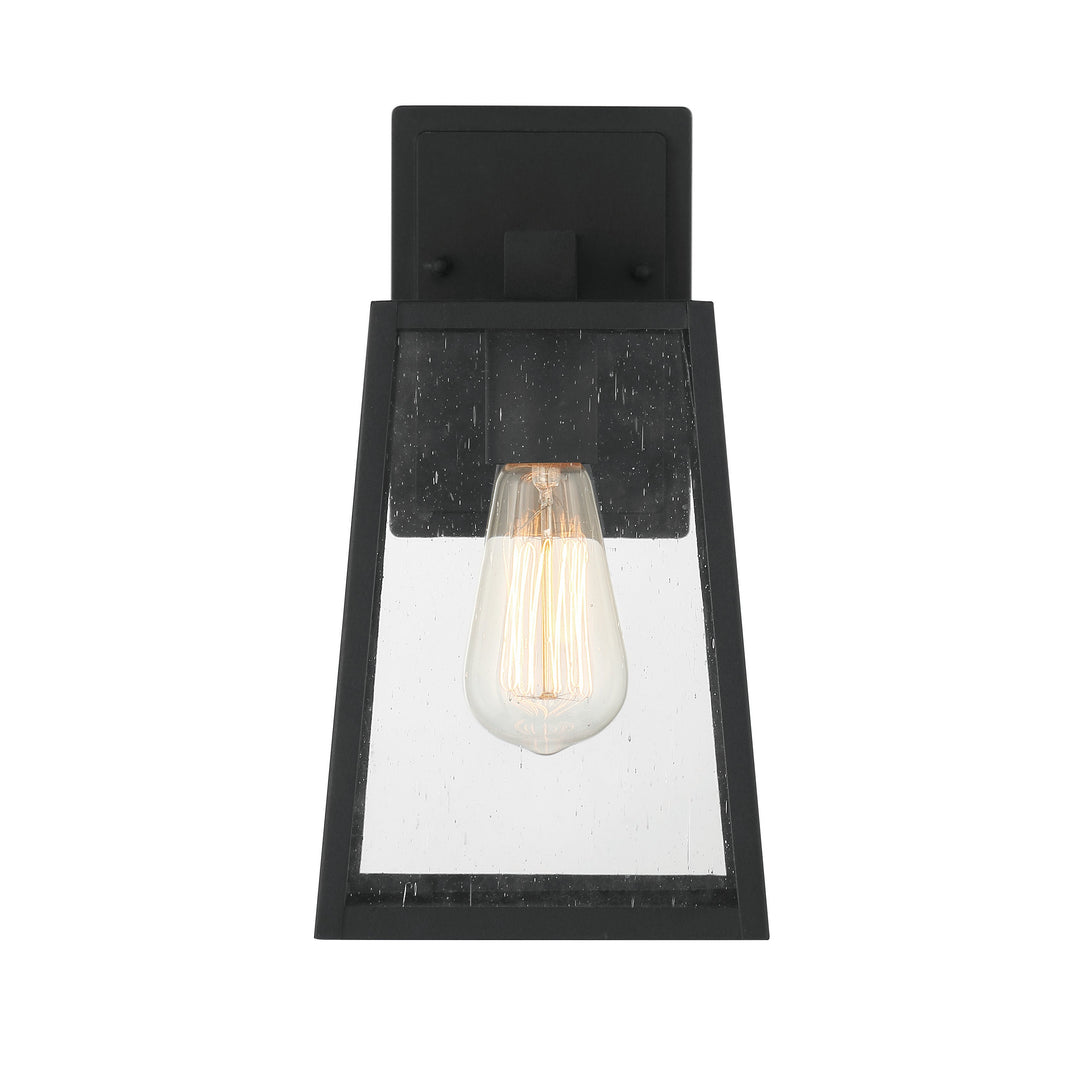 CRAFTMADE Dunn 1 Light Medium Outdoor Wall Lantern in Textured Black