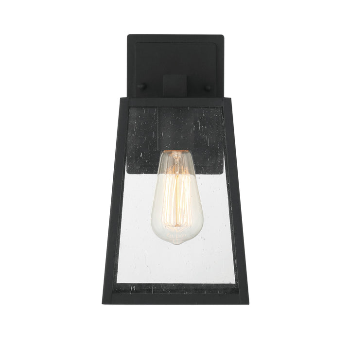 CRAFTMADE Dunn 1 Light Medium Outdoor Wall Lantern in Textured Black